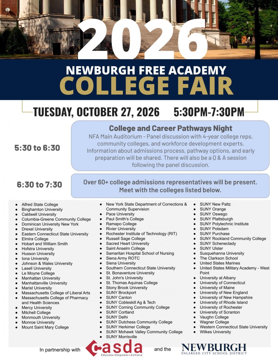 college fair flyer