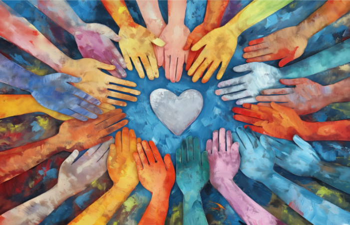 hands together